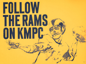 1959 KMPC Radio LA Rams Ad Art