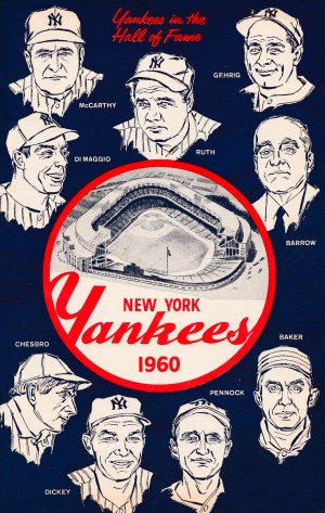 1960 New York Yankees In The Hall Of Fame Poster