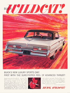 1962 Buick Wildcat Car Advertisement Poster