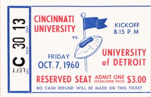 1960 Cincinnati vs. Detroit