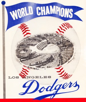 1960 Los Angeles Dodgers Baseball Art