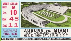 1960 Miami vs. Auburn
