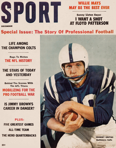 1960 Johnny Unitas Sport Magazine Cover Art