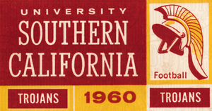 1960 USC Trojans Season Ticket Remix Art