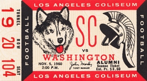 1960 USC Trojans vs. Washington Huskies