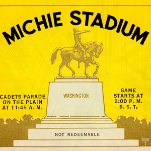 1960 Army Michie Stadium Ticket Stub Remix Art