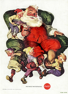 1960 coca cola santa claus ad