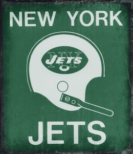 Retro Sixties New York Jets Helmet Art