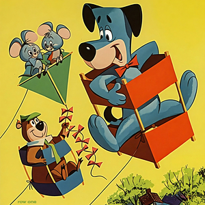 1960 Yogi Bear and Huckleberry Hound Cartoon Art