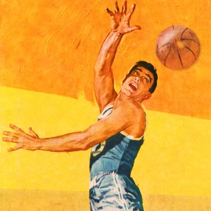 1961 Retro Basketball Art Remix 