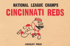 1961 Cincinnati Reds National League Champs Art Metal Sign