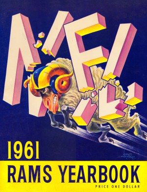 1961 LA Rams Yearbook Cover Art