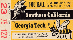 1961 USC vs. Georgia Tech | Row One