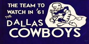 1961 Dallas Cowboys Football Art