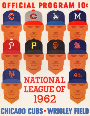 1962 Chicago Cubs Program Wall Art