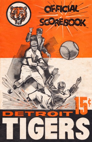 1962 Detroit Tigers Score Book Poster