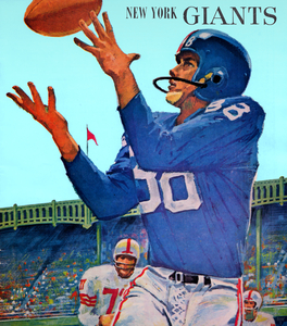 1963 New York Giants Football Art Remix