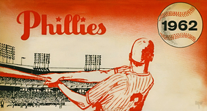 1962 Philadelphia Phillies Baseball Art Remix