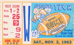1963 Duke vs. Georgia Tech 