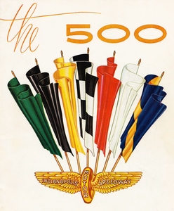 Indianapolis 500 Auto Race Retro Poster