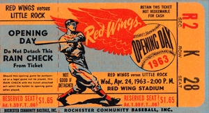 1963 Rochester Red Wings vs. Little Rock Travelers 