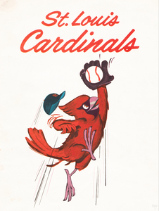Vintage St. Louis Cardinals Art 1963