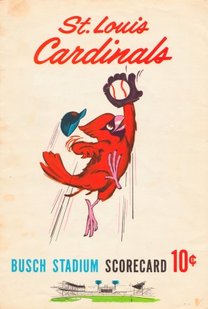 1963 St. Louis Cardinals Scorecard Wood Print