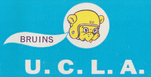 1963 UCLA Bruins Ticket Stub Remix Art | Row 1