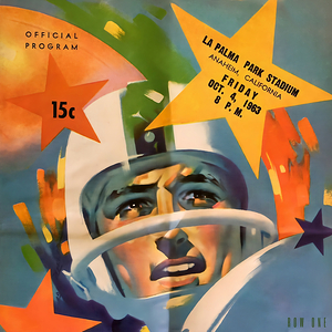 1963 Anaheim High School Football Art