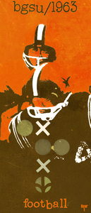 1963 Bowling Green Falcons Football Remix Art