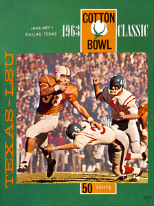 1963 LSU vs. Texas Cotton Bowl Art