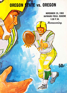 1963 oregon oregon state football cover art
