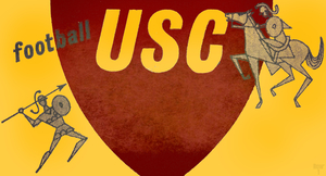 1963 USC Trojans Football Ticket Stub Remix Art