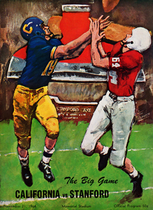 1964 Cal Stanford Football Program Cover Art