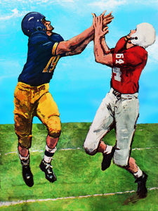 1964 Football Program Cover Art Remix 