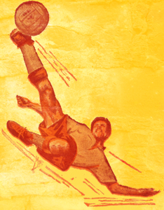 1964 Vintage Soccer Art Sale