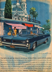 1964 Pontiac Grand Prix Car Advertisement