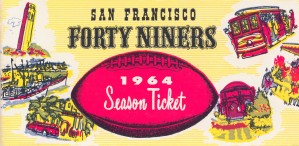 1964 San Francisco 49ers Season Ticket Art
