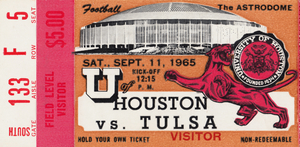 1965 Houston Cougars First Football Game in Astrodome
