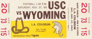 1965 Wyoming vs. USC