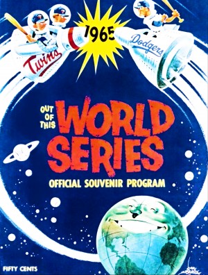 1965 World Series Program Cover Art Sale