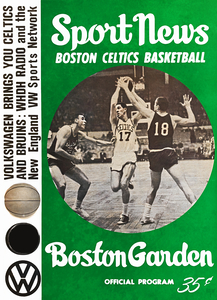 1965 Boston Celtics Program Art