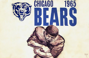 1965 Chicago Bears Football Art