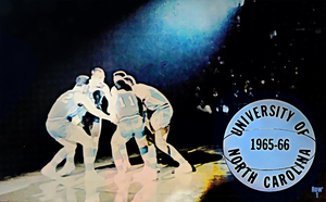 1965 North Carolina Tar Heels Basketball Art