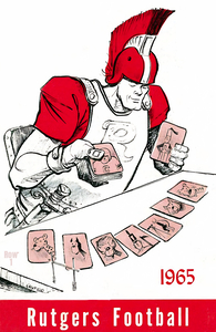 1965 Rutgers Scarlet Knights Football Art