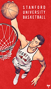Vintage Stanford Basketball Art