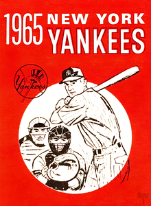 1965 New York Yankees Baseball Art