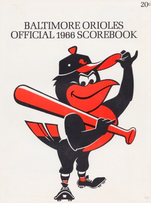 1966 Baltimore Orioles Scorebook Art