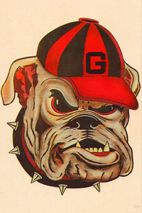 1966 Georgia Bulldog Art II
