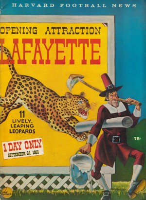 1966 lafayette harvard football news cover art